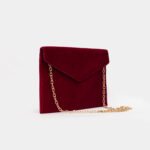 Clutch Envelope de Veludo Preto - Imagem 4
